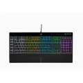 Korsarz | Gumowa kopuła | K55 RGB PRO | Klawiatura do gier | Klawiatura do gier | Światło LED RGB | Stany Zjednoczone | Przewodowe | Czarny