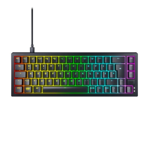 CHERRY K5V2 Compact klawiatura Gaming USB QWERTZ Niemiecki Czarny