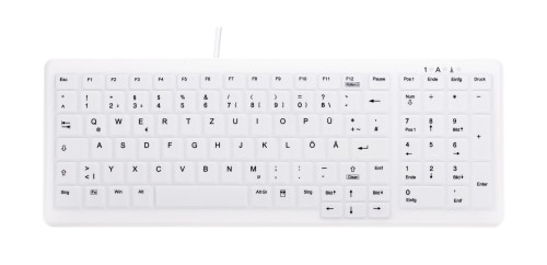 CHERRY AK-C7000 klawiatura Medyczna USB QWERTZ Niemiecki Biały