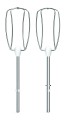 Mikser z misą TEFAL PrepMix HT464138