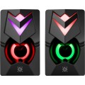 DEFENDER GLOSNIKI PC J4 2.0 6W LED USB CZARNE 65964