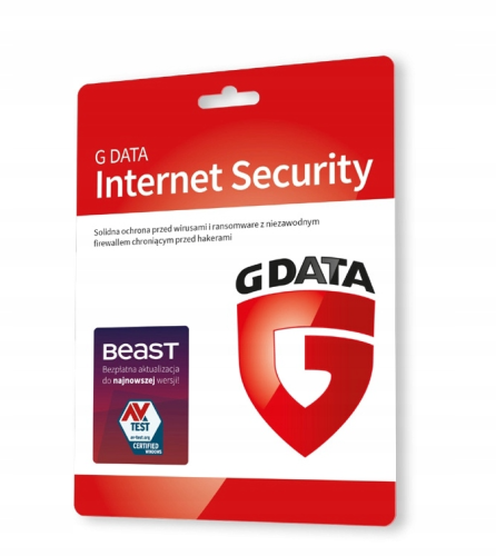 G Data Internet Security Karta Klucz do zakupu z laptopem lub komputerem