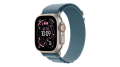 Smartwatch Apple Watch Ultra 3 GPS + Cellular koperta 49 mm z tytanu w kolorze naturalnym, opaska Alpine w kolorze jasnoniebieskim - rozmiar L - MEWP4QP/A