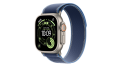 Smartwatch Apple Watch Ultra 3 GPS + Cellular, koperta 49 mm z tytanu w kolorze naturalnym, opaska Trail w kolorze niebieskim/jaskrawoniebieskim - rozmiar M/L - MEWU4QP/A