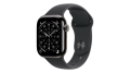 Smartwatch Apple Watch Series 11 GPS + Cellular, koperta 42 mm z tytanu w kolorze łupku, pasek sportowy w kolorze czarnym - rozmiar M/L - MF8T4MP/A
