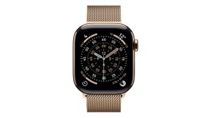 Smartwatch Apple Watch Series 11 GPS + Cellular, koperta 42 mm z tytanu w kolorze złotym, bransoleta mediolańska w kolorze złotym - MF8Y4MP/A