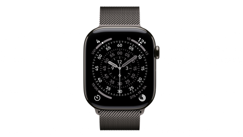 Smartwatch Apple Watch Series 11 GPS + Cellular koperta 46 mm z tytanu w kolorze łupku, bransoleta mediolańska w kolorze łupku S/M - MFD34MP/A