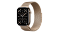 Smartwatch Apple Watch Series 11 GPS + Cellular, koperta 46 mm z tytanu w kolorze złotym, bransoleta mediolańska w kolorze złotym M/L - MFD84MP/A