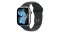 Smartwatch Apple Watch Series 11 GPS koperta 42 mm z aluminium w kolorze gwiezdnej szarości, pasek sportowy w kolorze czarnym - rozmiar S/M - MEQW4MP/A