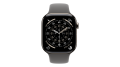 Smartwatch Apple Watch Series 11 GPS + Cellular, koperta 46 mm z tytanu w kolorze naturalnym, pasek sportowy w kolorze górskiej szarości - rozmiar S/M - MFCW4MP/A