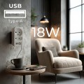 MACLEAN GNIAZDKO PRĄDOWE X2 + 4XUSB MCE249 F/W