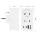 MACLEAN GNIAZDKO PRĄDOWE X2 + 4XUSB MCE249 F/W