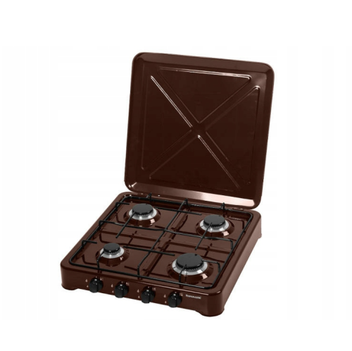Kuchenka gazowa nastawna 4-palnikowa Ravanson K-04BR (brązowy)