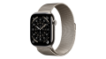 Smartwatch Apple Watch Series 11 GPS + Cellular koperta 46 mm z tytanu w kolorze naturalnym, bransoleta mediolańska w kolorze naturalnym - rozmiar S/M - MFCY4MP/A