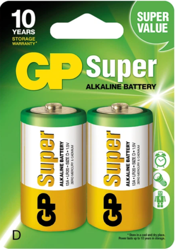 Bateria alkaliczna GP D R20 LR20 - Blister 2 szt.