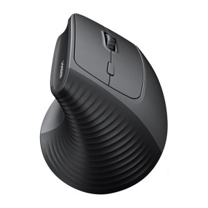 Bezprzewodowa mysz pionowa Ugreen M571, 2.4G, 4000 DPI, 1x AA (czarna)