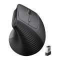 Bezprzewodowa mysz pionowa Ugreen M571, 2.4G, 4000 DPI, 1x AA (czarna)