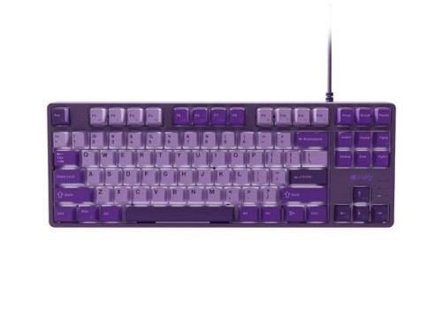 Klawiatura dla graczy gamingowa Fury Kanabo K2 US białe podświetlenie mechaniczna fioletowa