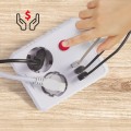 MACLEAN LISTWA ZASILAJĄCA, PRZEDŁUŻACZ 2 GNIAZDA + 3XUSB, 110-240V AC 50/60HZ, 2.1A MAX 2500W, 1.5M, BIAŁA MCE387 W