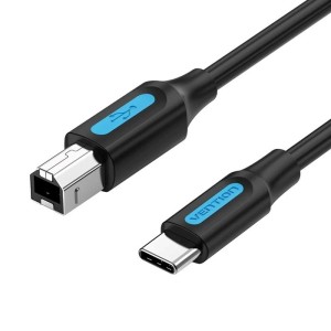 Kabel do drukarki USB 2.0 typu C męski na typ B męski 2m