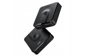 Przełącznik HDMI UGREEN CM217 2-portowy 20cm (czarny)