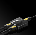 Przełącznik HDMI UGREEN CM217 2-portowy 20cm (czarny)