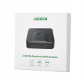 Przełącznik HDMI UGREEN CM217 2-portowy 20cm (czarny)