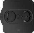 Bachmann 946.105 gniazdko elektryczne Type F + USB A + USB C Stal nierdzewna