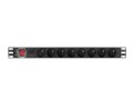 LANBERG LISTWA ZASILAJĄCA RACK PDU PRO 19" (1U, 16A, 7X SHUKO, 2M, CZARNA) PDU-PRO-07F-0200-BK