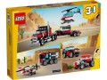 LEGO Creator 3w1 31146 - Ciężarówka z platformą i helikopterem