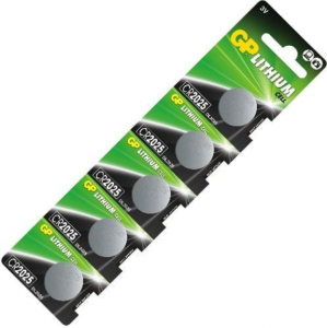 Bateria litowa GP CR2025 - Blister 5 sztuk 4891199001130