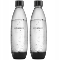 Zestaw butelek SodaStream Fuse Black 2 x 1L czarne - 2 sztuki