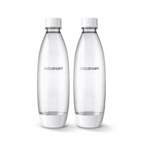 Zestaw butelek SodaStream Fuse White 2 x 1L białe - 2 sztuki