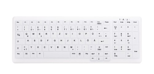 Active Key MedicalKey AK-C7000 Klawiatura bezprzewodowa 2,4 GHz niemiecka biała