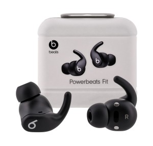Apple Powerbeats Fit Jet Black - słuchawki dokanałowe, czarne
