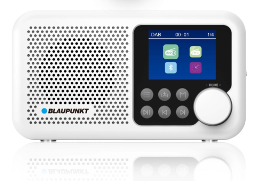 Blaupunkt DR8WH DAB/DAB+ FM Radio Cyfrowe Bluetooth USB Białe