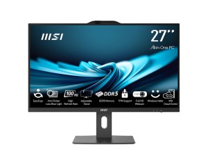 MSI AIO PRO AP272P 14M-886XEU i7-14700 27" IPS LED FHD Non-Touch Anti-Glare 16GB SSD1TB M.2 AX211 WiFi 6E NoOS Black / without mouse and keyboard/