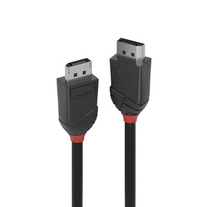 Kabel DisplayPort 1.2, LINDY Black Line 4K UHD M/M, czarny, 1m