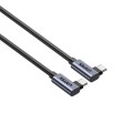 UNITEK KABEL USB-C KĄTOWY 90/90 PD 100W M/M 0,5M