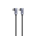UNITEK KABEL USB-C KĄTOWY 90/90 PD 100W M/M 0,5M