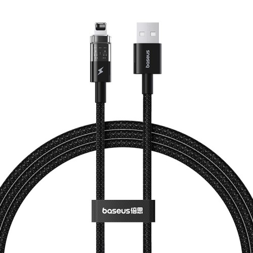 Kabel Baseus Gem Typ USB typ A do iP 2.4A 1m (czarny)