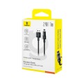 Kabel Baseus Gem Typ USB typ A do iP 2.4A 1m (czarny)