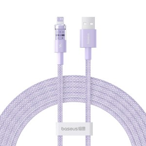 Kabel Baseus Gem Typ USB typ A - Lightning 2.4A 2m (fioletowy)