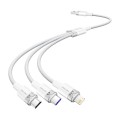 Kabel VENTION CTRWG USB-A-Lightning/USB-C/microUSB 1.5m 6A (biały)
