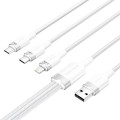 Kabel VENTION CTPWG USB-A-Lightning/USB-C/microUSB 1.5m 3A (biały)