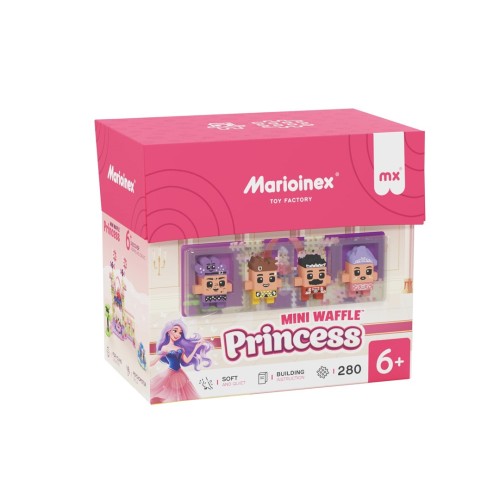 MARIOINEX Klocki Mini Waffle Princess Księżniczka, 280 elementów
