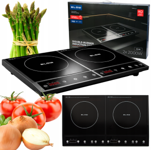 Kuchenka indukcyjna elektryczna dwupalnikowa przenośna 4000W BLOW 44-046#