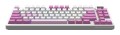 MSI FORGE GK600 TKL WIRELESS VIOLET klawiatura Gaming USB + Bluetooth QWERTY Hiszpański Różowy, Fioletowy, Biały