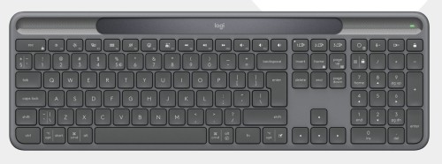 Logitech Signature Slim Solar+ K980 for Business klawiatura Uniwersalne RF Wireless + Bluetooth QWERTZ Niemiecki Grafitowy