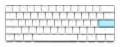 Ducky DKON2061ST klawiatura Gaming USB QWERTY Amerykański międzynarodowy Biały